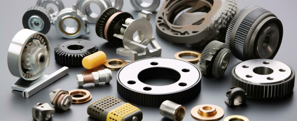 Various industrial machine parts